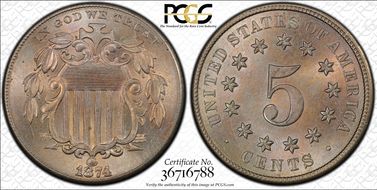 1874 5C MS65