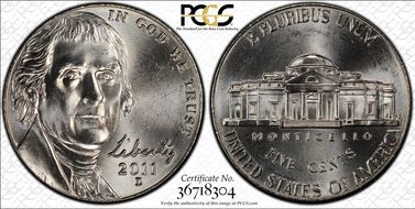 2011-D 5C MS66FS