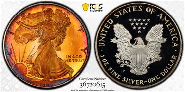 1993-P $1 Silver Eagle PR68DCAM