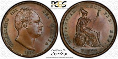 1834 1D S-3845 MS65BN