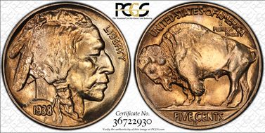 1938-D 5C Buffalo MS66