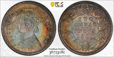 1901-B 2 An SW-6.455 Incuse MS64
