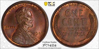 1909 VDB 1C MS64BN