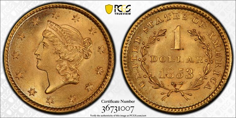 Cert 36731007 - Coin Image