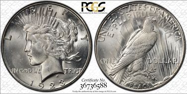 1923-S $1 MS65