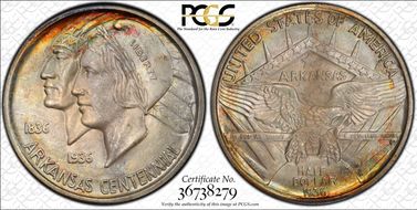 1936-S 50C Arkansas MS67