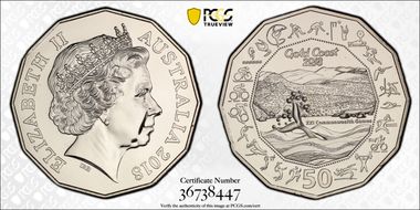 2018 50C Gold Coast  XXI Commonwealth Games MS69