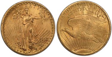1910 $20 MS64+ 