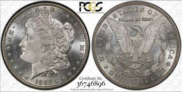 1892-CC $1 MS65