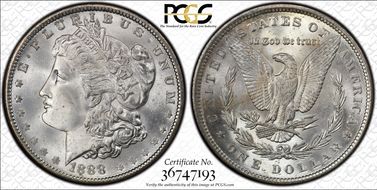 1888 $1 MS66