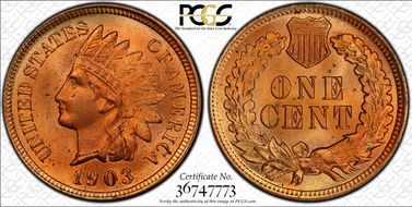 1903 1C MS66RD