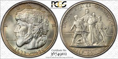 1936 50C Elgin MS66+