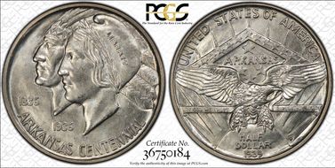 1939-D 50C Arkansas MS66