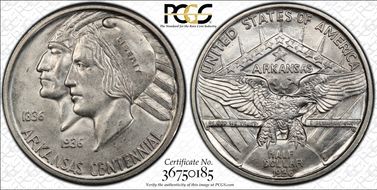 1936-S 50C Arkansas MS66