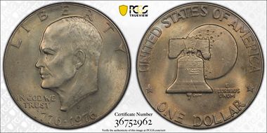 1976-D $1 Type 2 LB Treasure Hunt MS64