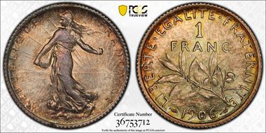 1906 1 Fr Gad-467 F-217 MS65