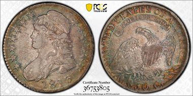1813 50C O-109a, Single Leaf XF45