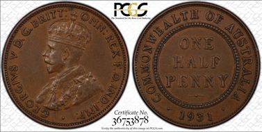 1931 1/2D KM-22 AU53BN