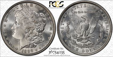 1886 $1 MS67+