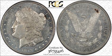 1879-S $1 VAM 6, Reverse of 1878 AU53