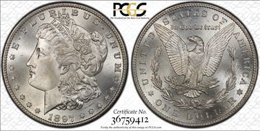 1897-S $1 MS67