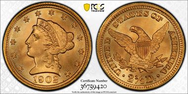 1902 $2.50 MS68