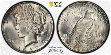 1927-S $1 MS64+