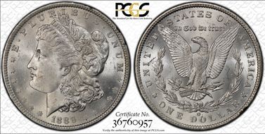 1889-O $1 MS65