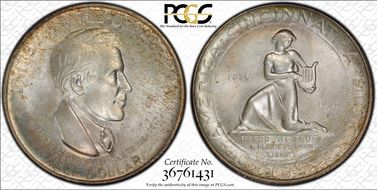 1936-S 50C Cincinnati MS66+