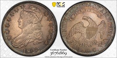 1822 50C MS63