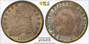 1831 50C MS63