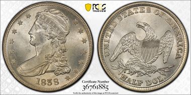 1838 50C MS64