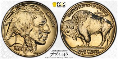 1936 5C Brilliant PR67+