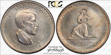 1936 50C Cincinnati MS66