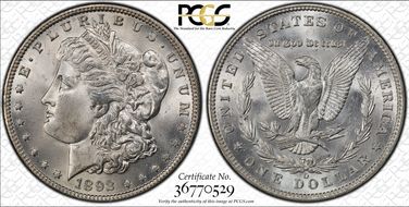 1892-O $1 MS64