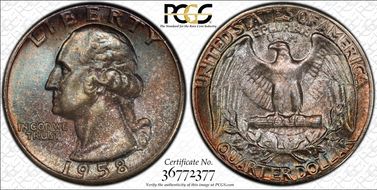 1958 25C MS67+