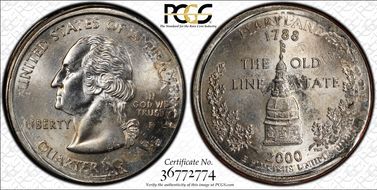 2000-P 25C Maryland MS64