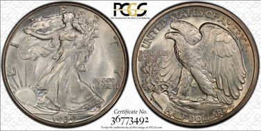1939-S 50C MS67+