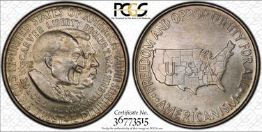 1952-D 50C Washington-Carver MS66+