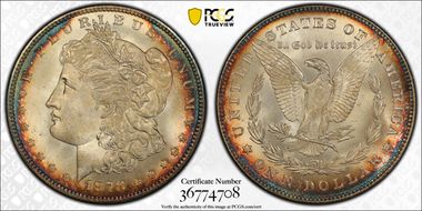 1878 7/8TF $1 Strong MS66+