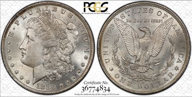 1883-O $1 MS66