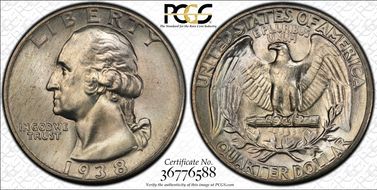 1938 25C MS67+