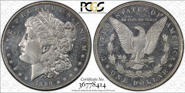 1889 $1 MS64DMPL