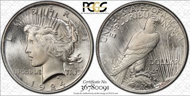 1924 $1 MS67