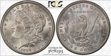 1888-O $1 MS65