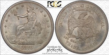 1876 T$1 MS63