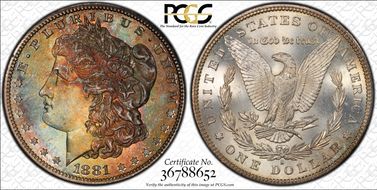 1881-S $1 MS67+