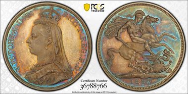 1887 Crown S-3921 PR65+