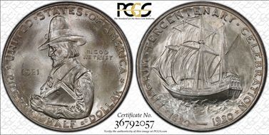 1921 50C Pilgrim MS66