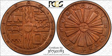 1969-So 1000 P F.A.O. Bronze MS65RB